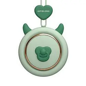 Mini Leafless Fan Cute Pet Hands Free Lanyard Portable Usb Charging Neck Fan Summer Travel Office Outdoor