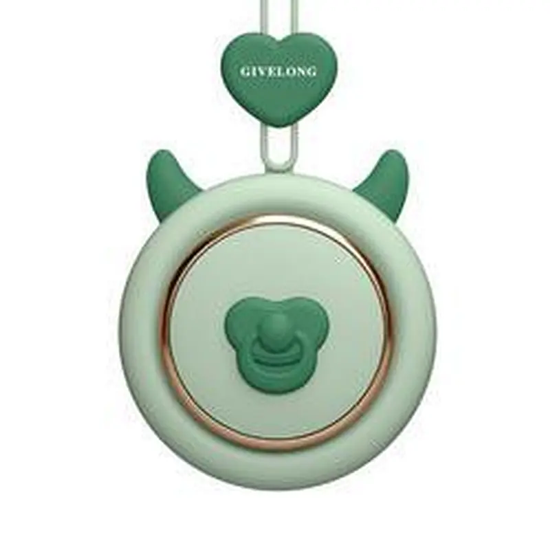 Mini Leafless Fan Cute Pet Hands Free Lanyard Portable Usb Charging Neck Fan Summer Travel Office Outdoor