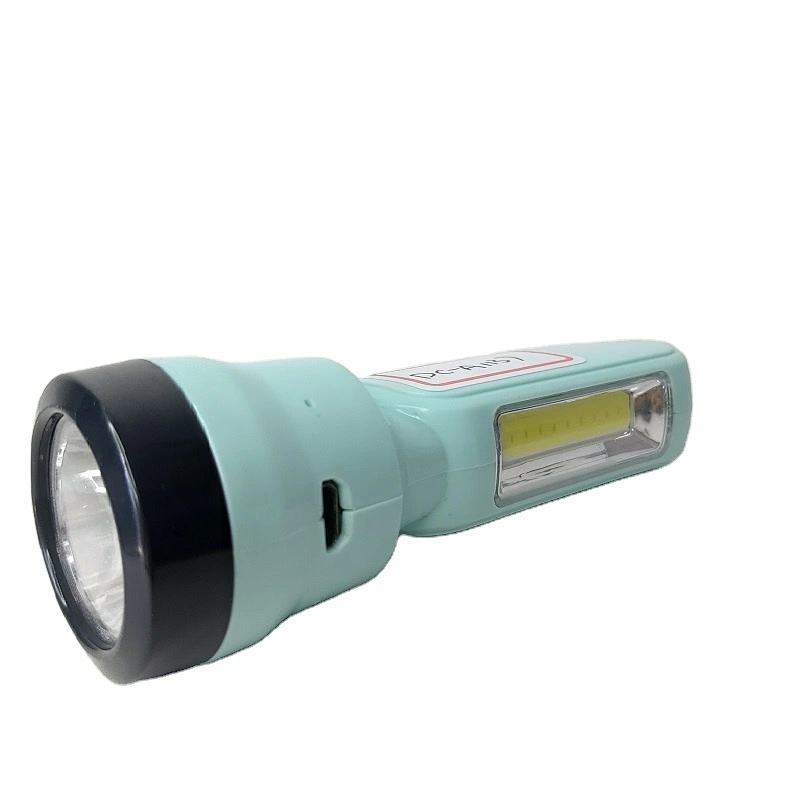 Rechargeable Small LED Torch Flash Light with Side Lamps Portable Mini LED Flashlights Pocket Torches for outdoor home fishing