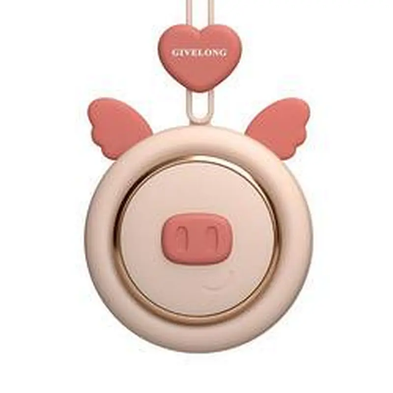 Mini Leafless Fan Cute Pet Hands Free Lanyard Portable Usb Charging Neck Fan Summer Travel Office Outdoor