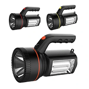 High Power Hand held Spotlight Searchlight Super Bright 3600MAh Rechargeable 10 watts LED Torch  Multi-Functional Flashlight