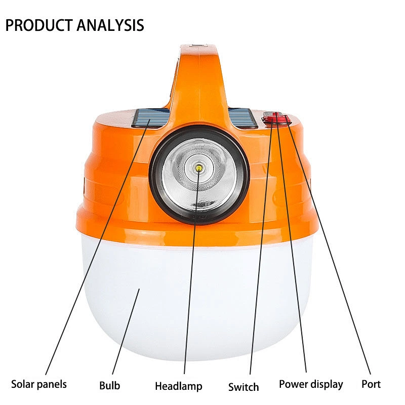 New Multifunctional Solar Charging Lamp LED Outdoor Portable Emergency Camping Light