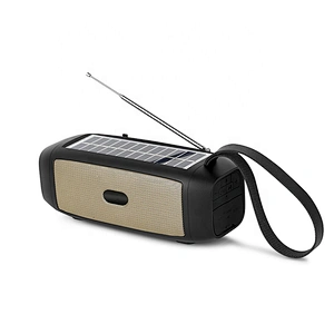 2022 original solar portable waterproof usb music small speaker with 10W multi functional led lamp energy power supply