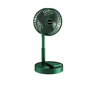 Portable Fan Rechargeable Mini Folding Telescopic Floor Low Noise Summer Fan Cooling For Household Bedroom Office Desktop