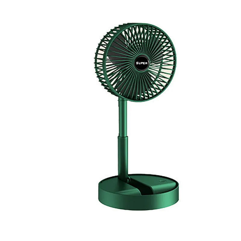 Portable Fan Rechargeable Mini Folding Telescopic Floor Low Noise Summer Fan Cooling For Household Bedroom Office Desktop