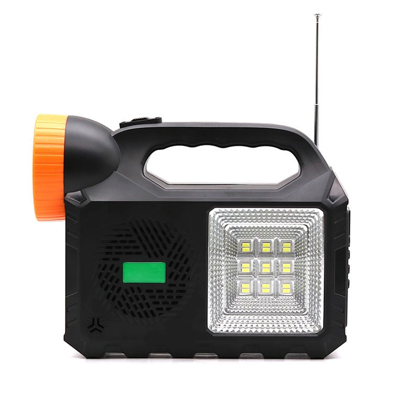 Mini multifunction solar light outdoor 5000mAh save energy removable storage power with solar panel radio 20W flashlight