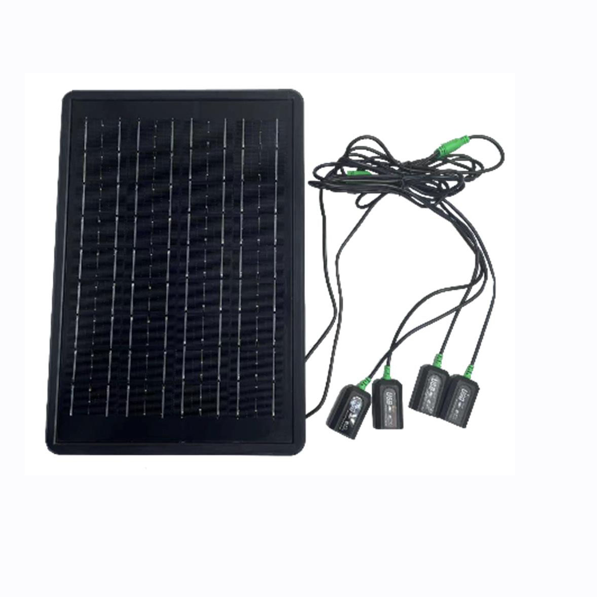 Solar emergency energy storage lighting system 12000mAh battery 9V 15W solar panel with 2pcs bulb and 2pcs 5-in-1 charging cable