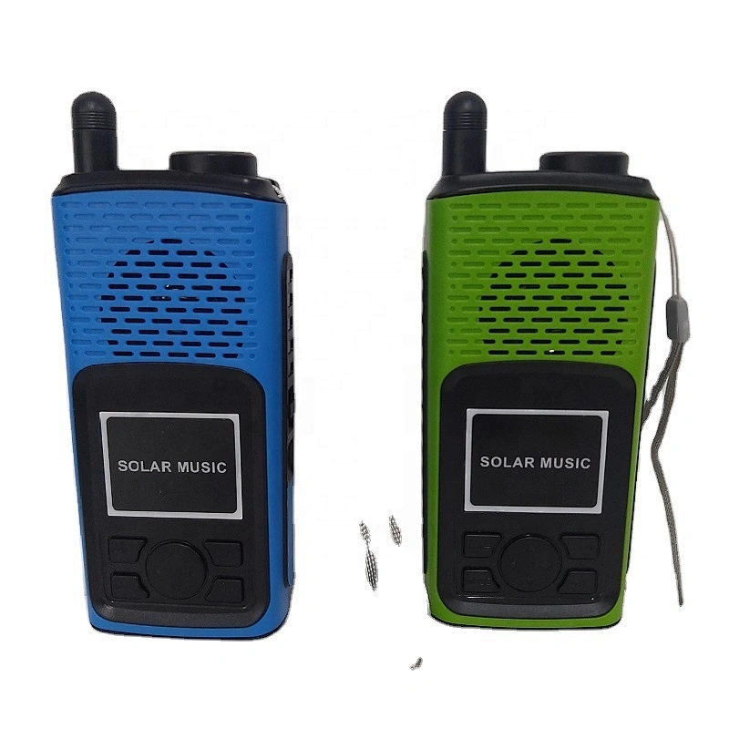 USB charger wireless mini walkie talkie digital radio portable speaker with led light