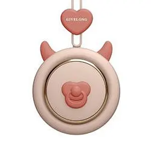 Mini Leafless Fan Cute Pet Hands Free Lanyard Portable Usb Charging Neck Fan Summer Travel Office Outdoor