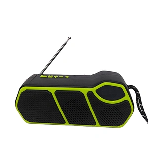 Custom 2 3 4 8 10 12 15 18 inch small solar panel portable mic wireless speaker with flashlight and external radio antenna