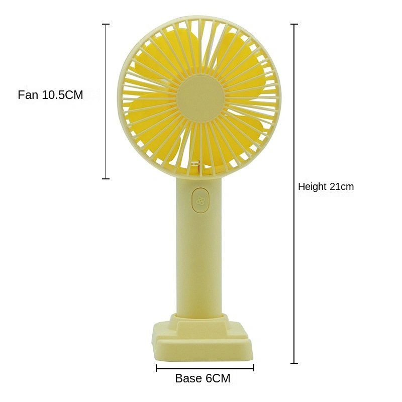 2023 USB Desktop Fan Mini Rechargeable Hand Held Fan Mini Portable Fan with Phone Holder