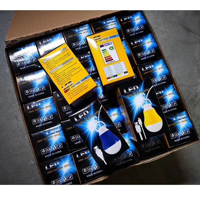 Led 1m wire 5W 5V Small Bulbs PP Mini DC Colorful Color shell Usb Bulb Light