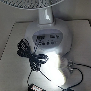 Factory price large capacity battery solar energy  powered 12 inch table fan with portable rechargeable solar panel for outdoor