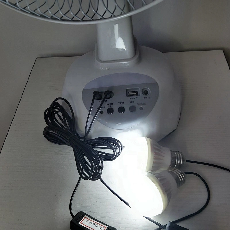 Factory price large capacity battery solar energy  powered 12 inch table fan with portable rechargeable solar panel for outdoor