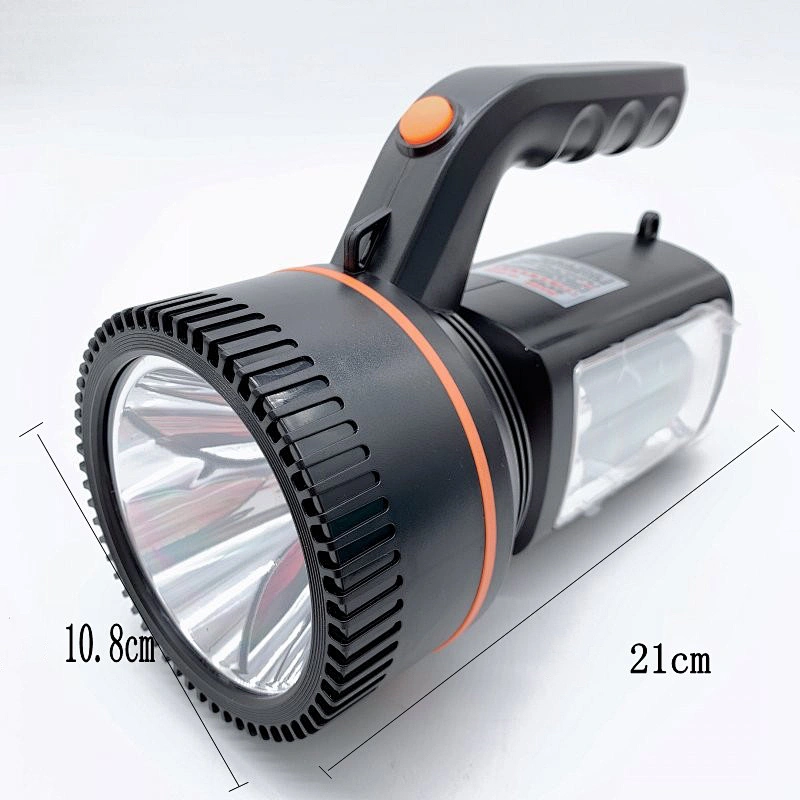 High Power Hand held Spotlight Searchlight Super Bright 3600MAh Rechargeable 10 watts LED Torch  Multi-Functional Flashlight