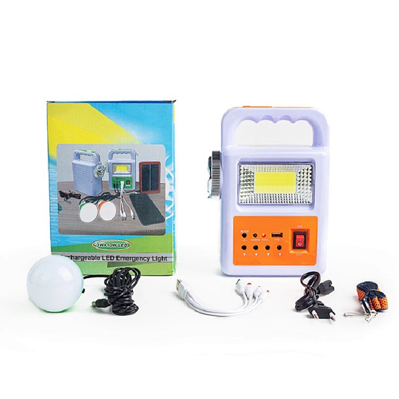 Rechargeable Emergency Light IP65 Waterproof DC5V 6V Solar Energy Portable Outdoor Solar Lighting Kit With Bulb
