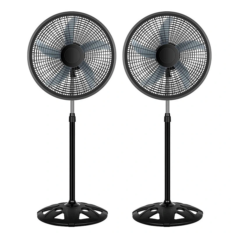 220V 240V Electric floor stand fan 18 inch 5 plastic blades many colors 70W high power industrial fan Africa South America hot
