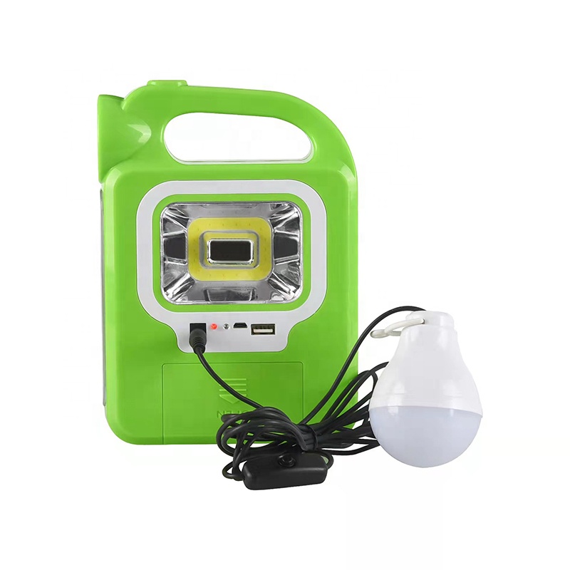 2022 solar camping light portable led work light tube flood light  COB flashlight with bulb for outdoor