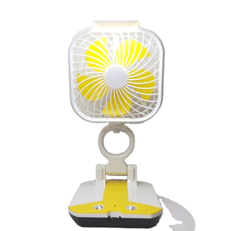 Custom folding fan camping led light desk and table fan 220v usb plastic rechargeable fans 4 8 12 inch 16inch