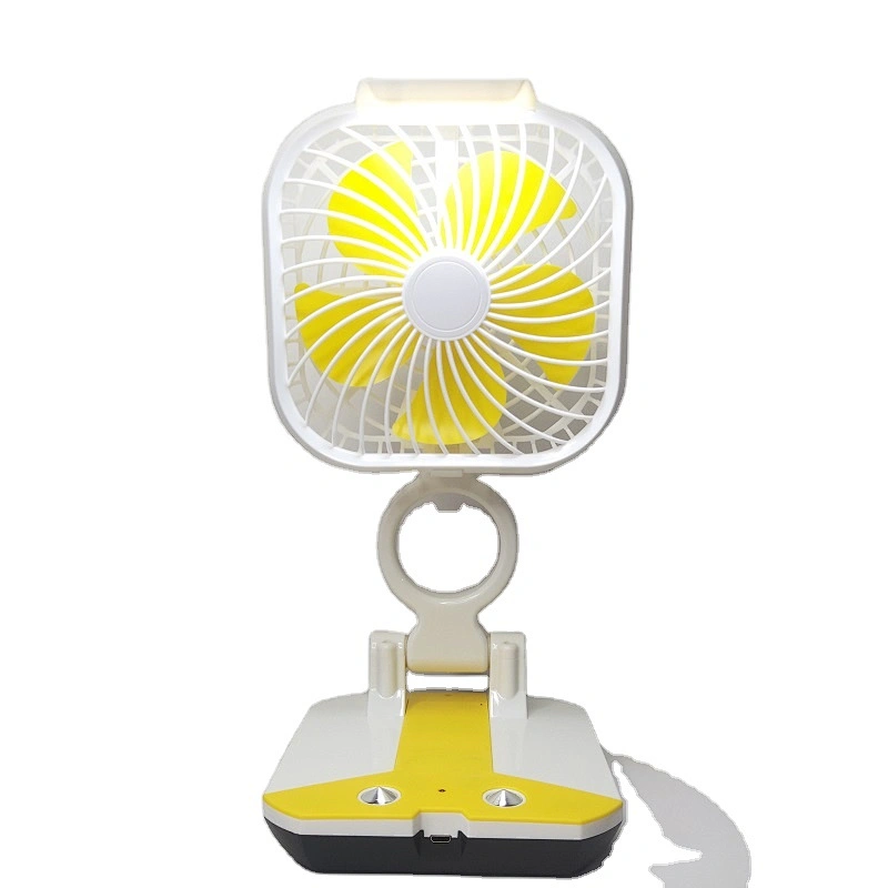 Custom folding fan camping led light desk and table fan 220v usb plastic rechargeable fans 4 8 12 inch 16inch