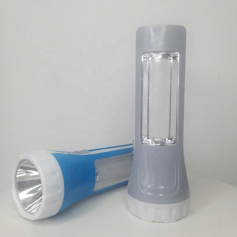 Cheap plastic small portable high bright lep torch flash light micro torches 3*AA dry battery led flashlight with cob side light