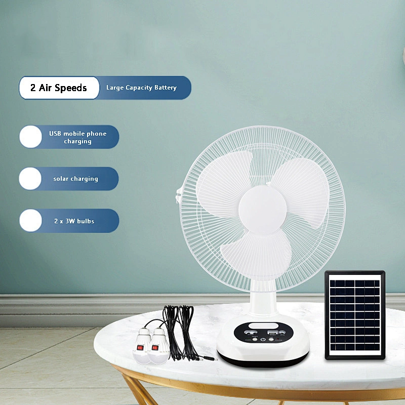 12 inch 14 inch portable rechargeable fan solar standing fan Powered Battery Fans For Home Electric Solar Electric