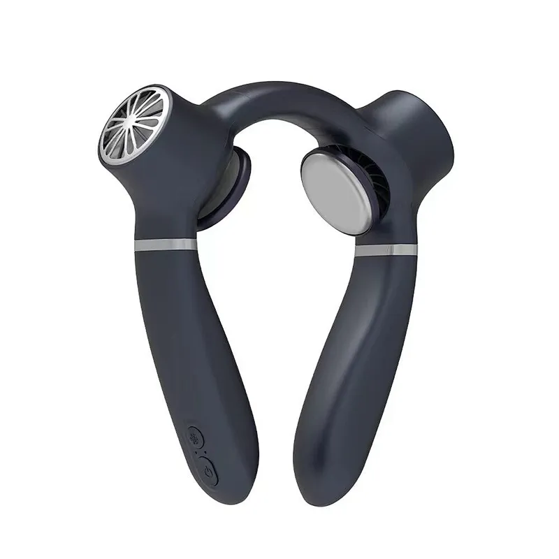 2023 New Arrival 4000mAh USB Recharge Portable Neck Fans Cooling Semiconductor Refrigeration Hanging Neck Fan