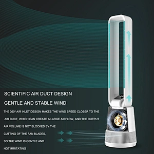 2023 new style  bladeless fan Air Circulator fans cooling quite and colding easy to clean space-saving
