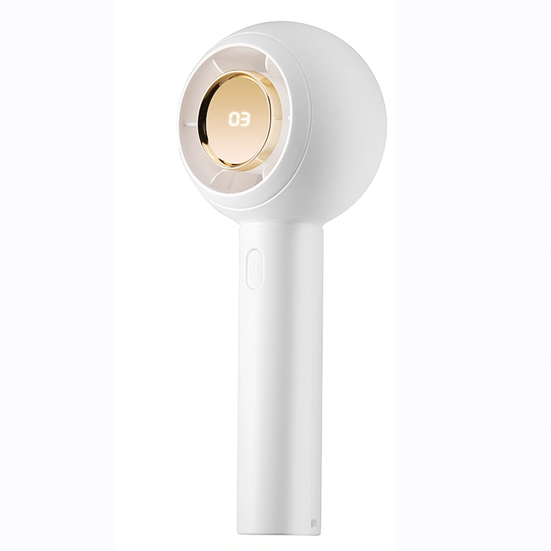 1500mAh USB Battery Operated Small Rechargeable Personal Pocket Mini Portable Handheld Turbo Fan with 3 Speeds and Displays