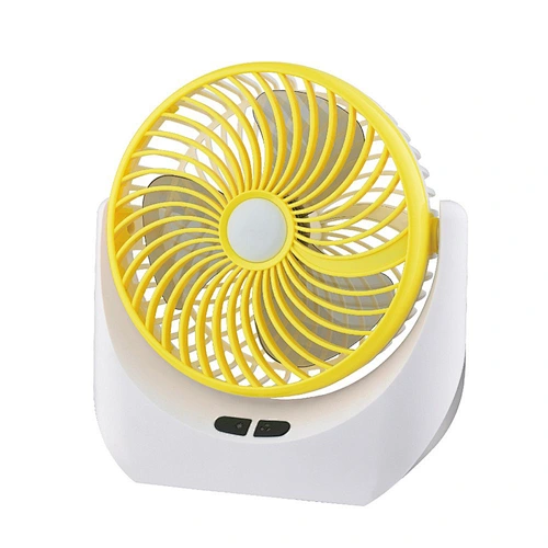 Rechargeable Table Fan with 3 Speeds and LED Light feature Quiet Operation Portable USB desk Fan