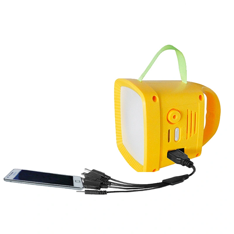 Solar Mobile charger FM Radio rechargeable Portable outdoor hanging lantern with Powerpack