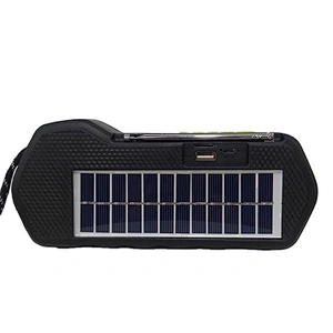 Solar Portable Waterproof Speaker with Power Bank Stereo Sound with Bass Home Wireless Speaker for Indoor & Outdoor  Activities
