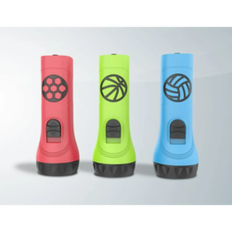 Custom rechargeable led mini flashlight usb electric high powered plastic emergency lep flash light three color torchlight