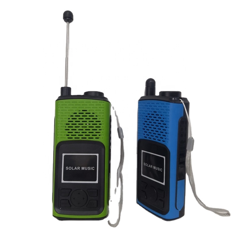 USB charger wireless mini walkie talkie digital radio portable speaker with led light