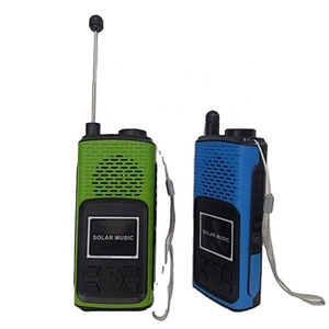 USB charger wireless mini walkie talkie digital radio portable speaker with led light
