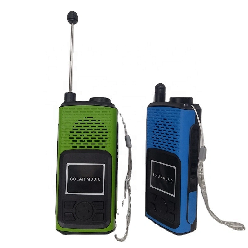 USB charger wireless mini walkie talkie digital radio portable speaker with led light