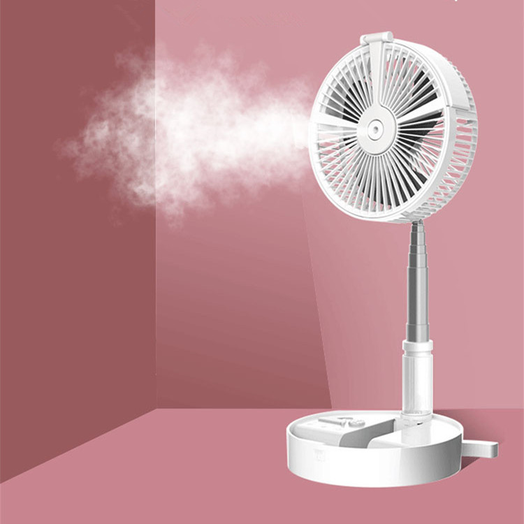Office Outdoor Household Telescopic Freestanding Folding Portable USB Table Fan With Humidification