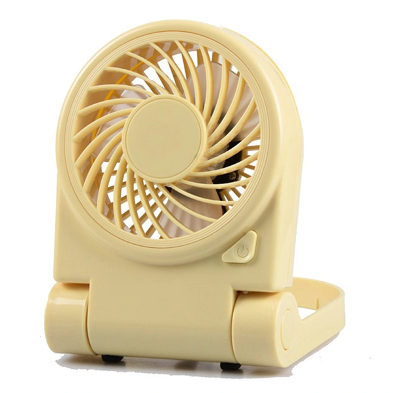 Small USB Desk Foldable Powerful Quiet Mini Table Black Fan for Home Office Travel