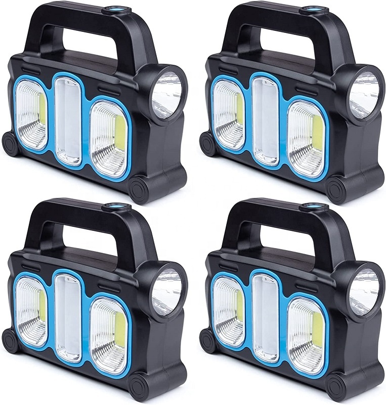 solares 3 en 1 COB recargable por USB carga para dispositivo linterna de emergencia impermeable LED de mano