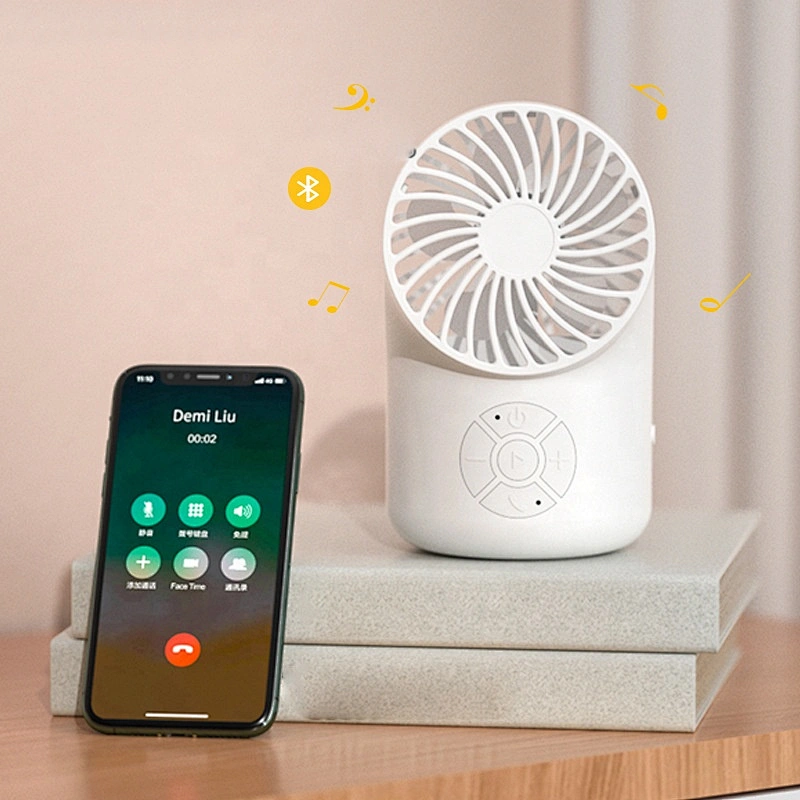 F8 top selling products portable fans 2 in 1 mini table air cooler fan portable air condition rechargeable fan with speakers