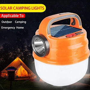 New Arrival 1200mAh Solar Rechargeable camping Light with 42 pcs LED Lamp Bead