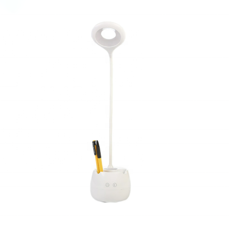 LED Rechargeable Table Lamps With Pen Holder  Eye-Caring Table Lamps for Kids Dimmable Study Desk Lamp Flexible Reading Light