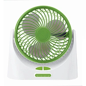 Portable 2400mAh desk stand fan wind angle rotatable 3 speed control Rechargeable led circulation fan