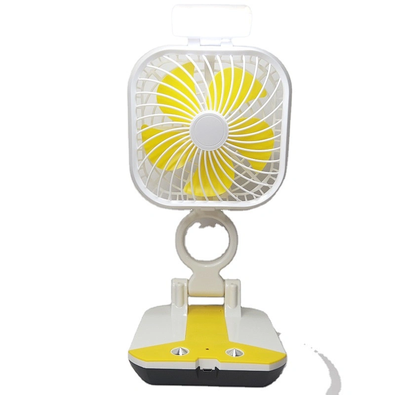 Custom folding fan camping led light desk and table fan 220v usb plastic rechargeable fans 4 8 12 inch 16inch