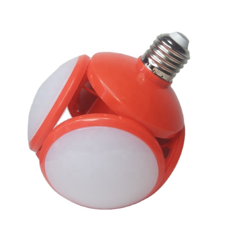 Cheap 5 ledf LED football folding led bulb 9w 20w 20 40w deformable lamp high quality soccer screw type bulb for indoor lighting