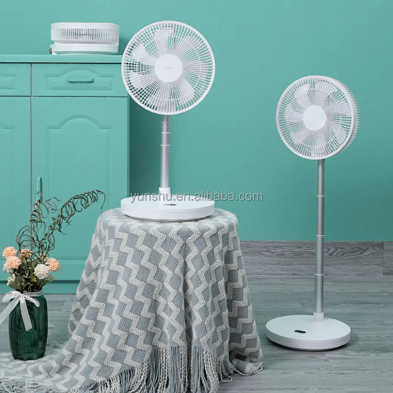 10inch Folding charging fan Rechargeable camping cooling fan 12V battery charger fan