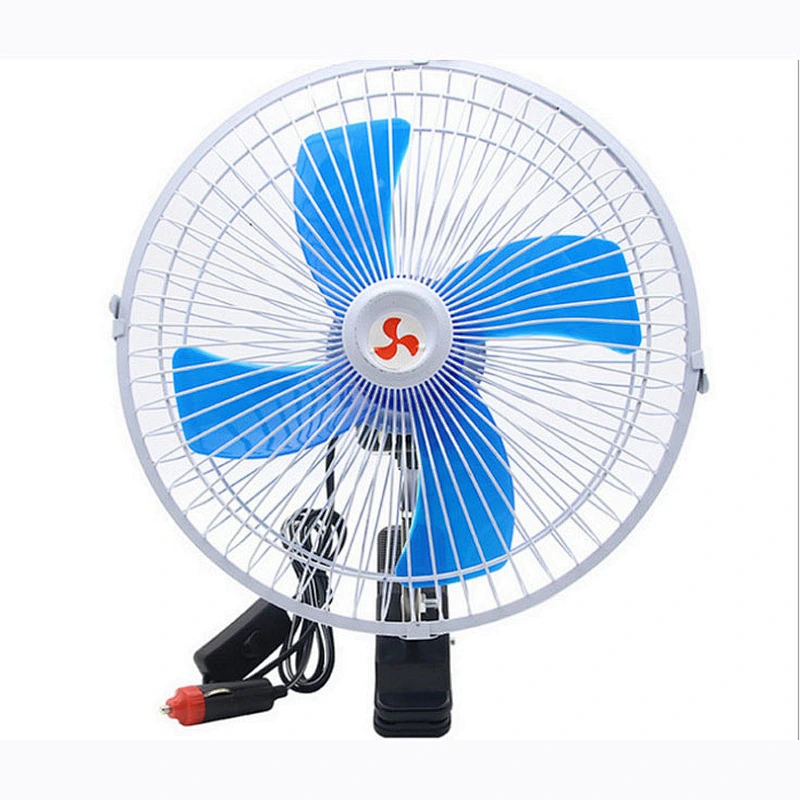 DC 12V 24V Car Fan Oscillating Portable Auto Car Fan 10 Inch Mini Car Fan