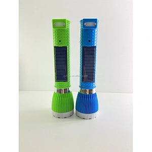 Portable waterproof COB plug rechargeable 1000m long range solar flashlight high watt led torch with side light