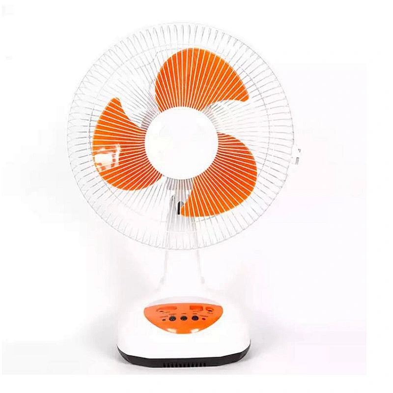 9 speed choice indoor outdoor rechargeable 12 inch solar and USB charging electric fan with 0.5 hour timing function