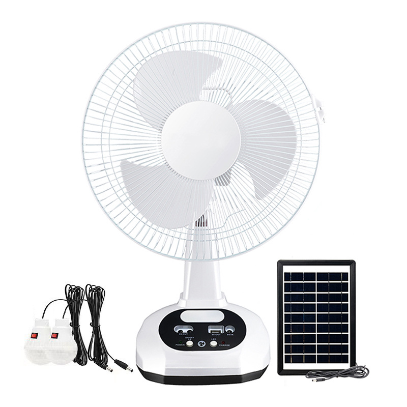 12 inch 14 inch portable rechargeable fan solar standing fan Powered Battery Fans For Home Electric Solar Electric